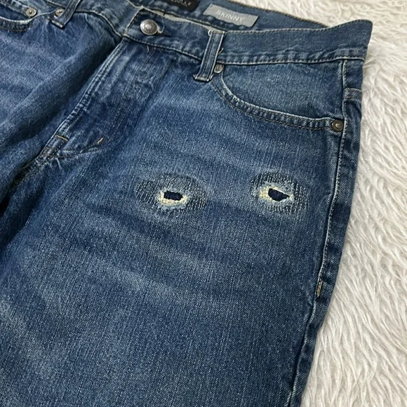 Aeropostale skinny distressed denim jeans size 34 - Picture 5 of 11